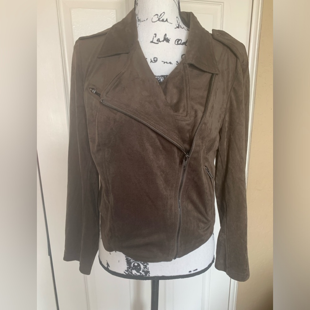 Gibson Latimer Chocolate Brown Suede Short Jacket